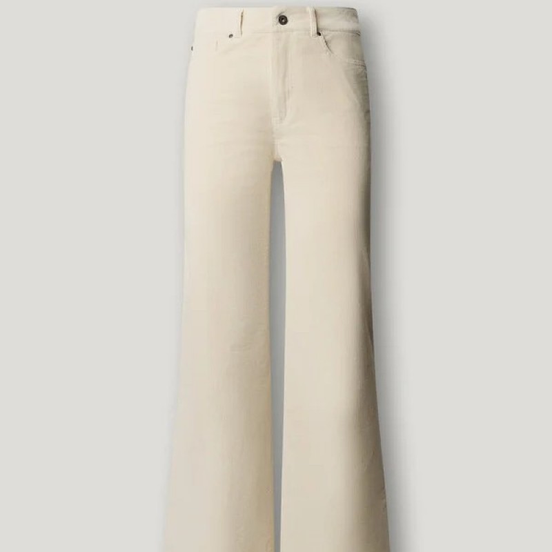 Παντελόνι κοτλέ σε φαρδιά γραμμή Willa flare Ecru Pepe jeans