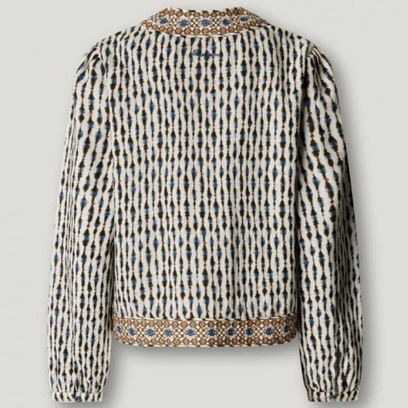 Jacket Ikat printed Kim White Pepe jeans