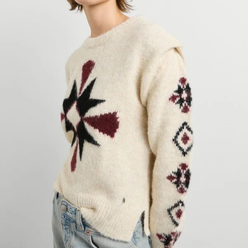 Knit crew neck jumper Audrey Beige Pepe jeans