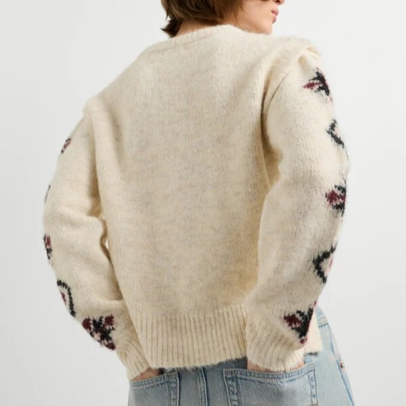 Knit crew neck jumper Audrey Beige Pepe jeans