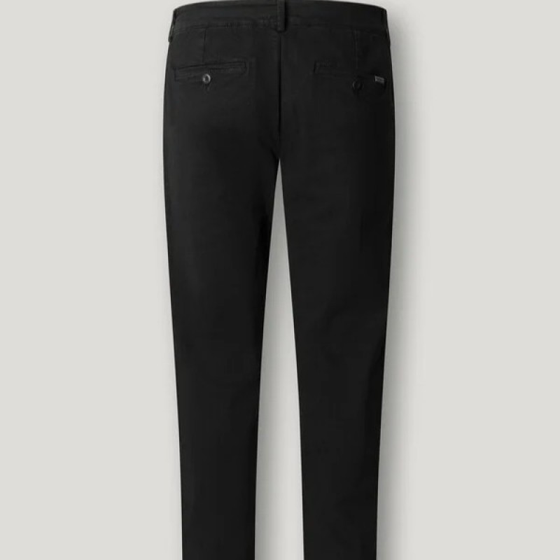 Pants chino twill Black Pepe jeans