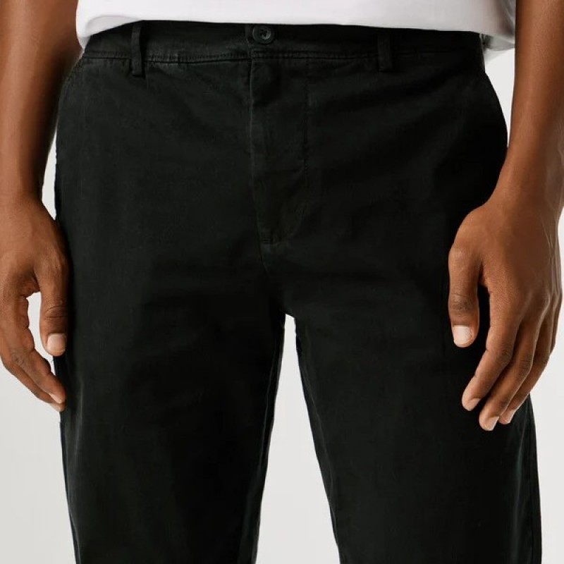 Pants chino twill Black Pepe jeans