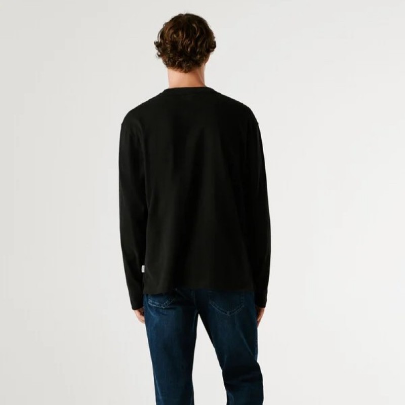 Μπλούζα με μακρύ μανίκι Somer Black Pepe Jeans
