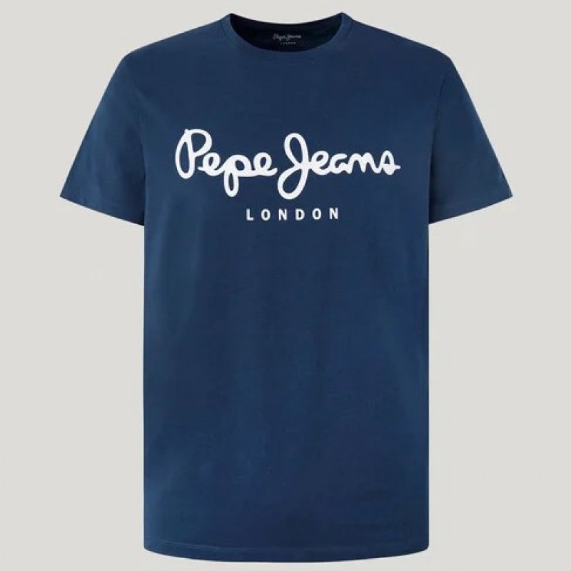 T-shirt essentials original stretch Blue Pepe jeans
