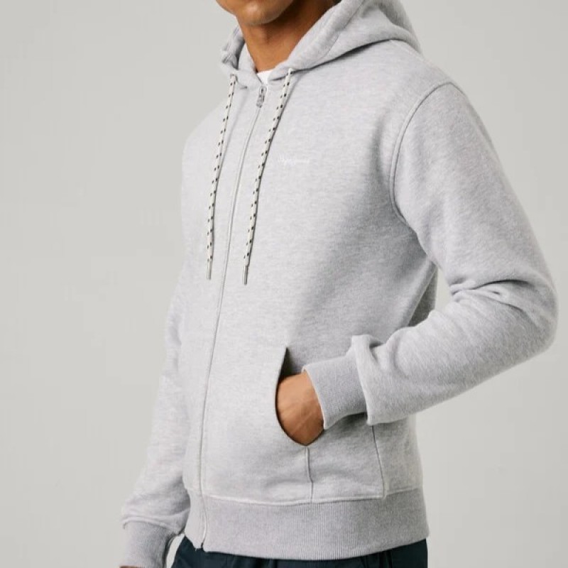 Ζακέτα φούτερ με κουκούλα Macbeth Grey Pepe jeans