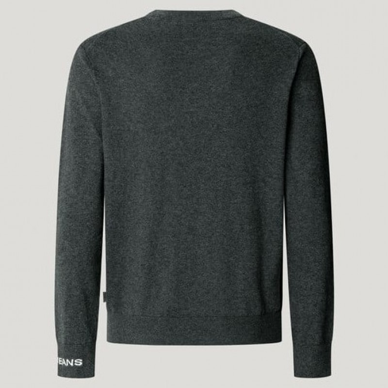 Regular fit crew neck jumper Andre Grey Pepe jeans