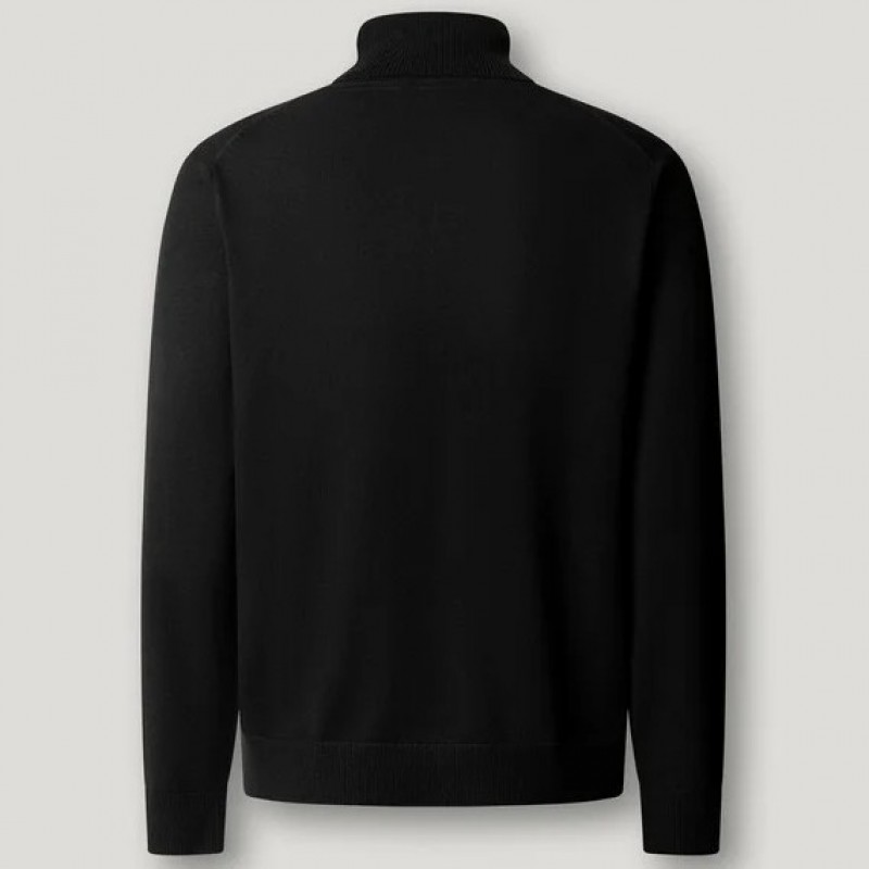 Regular fit high neck knit jumper Andre Black Pepe jeans