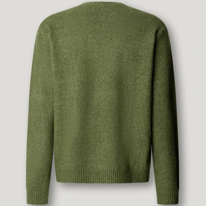 Πουλόβερ ανδρικό Deacon crew Green Pepe jeans