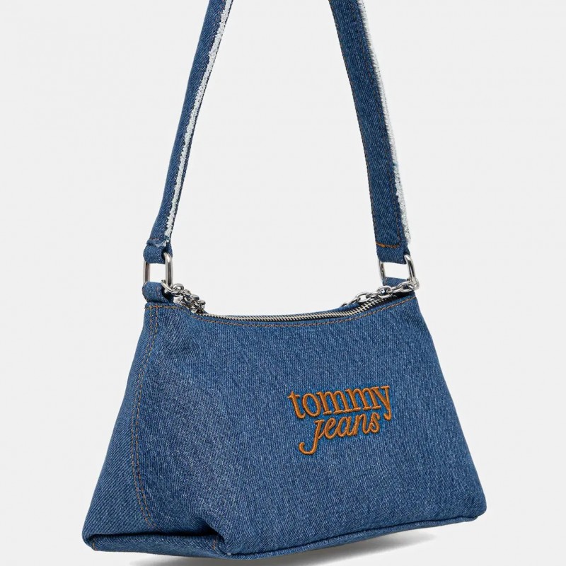 Τσάντα Ώμου τζίν cool denim Blue Tommy jeans 