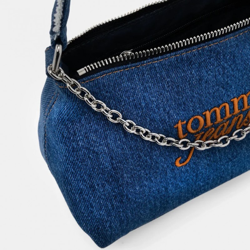 Τσάντα Ώμου τζίν cool denim Blue Tommy jeans 