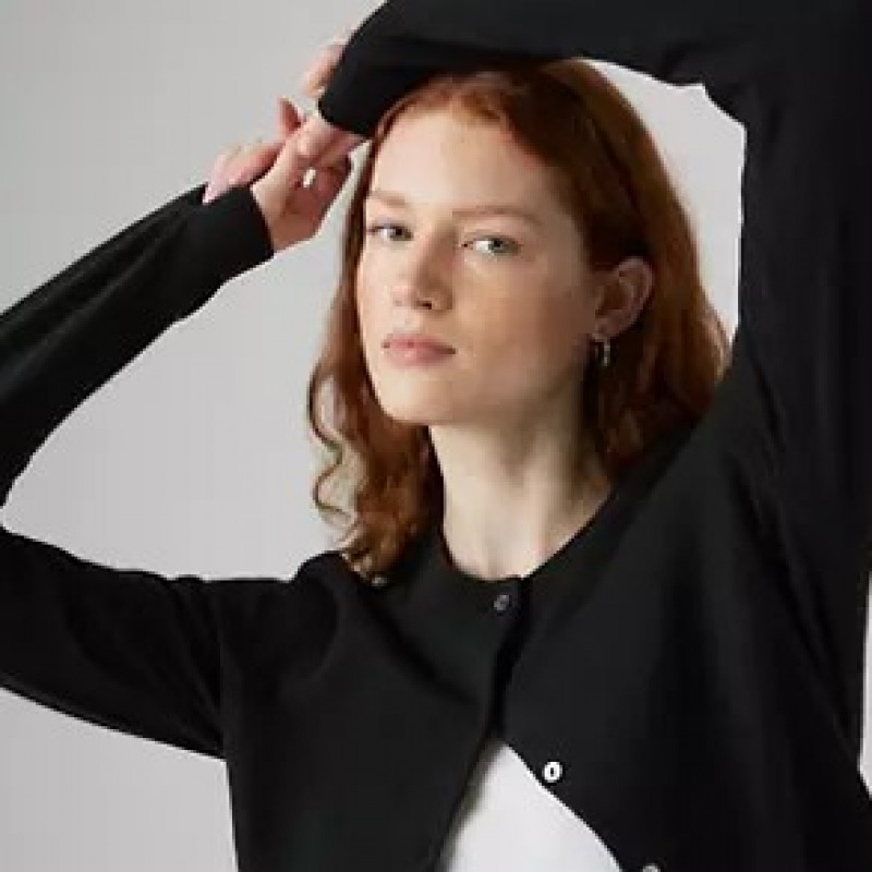 Cardigan supersoft crewneck Black Levi's