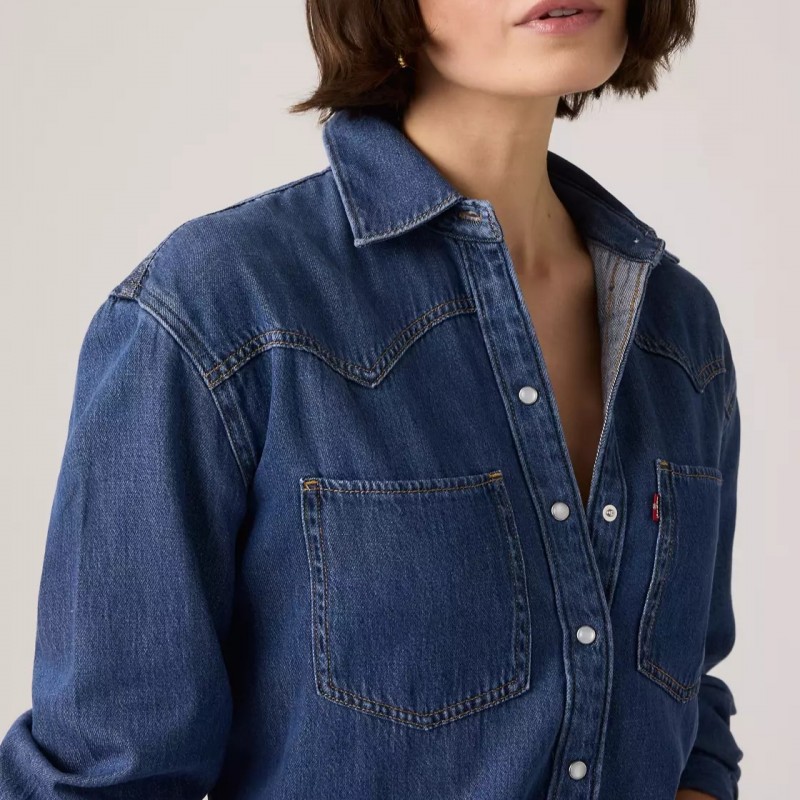 Teodora Western Shirt Blue Levi's