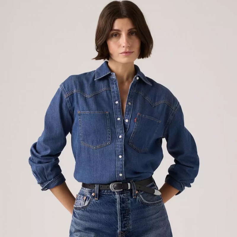 Teodora Western Shirt Blue Levi's
