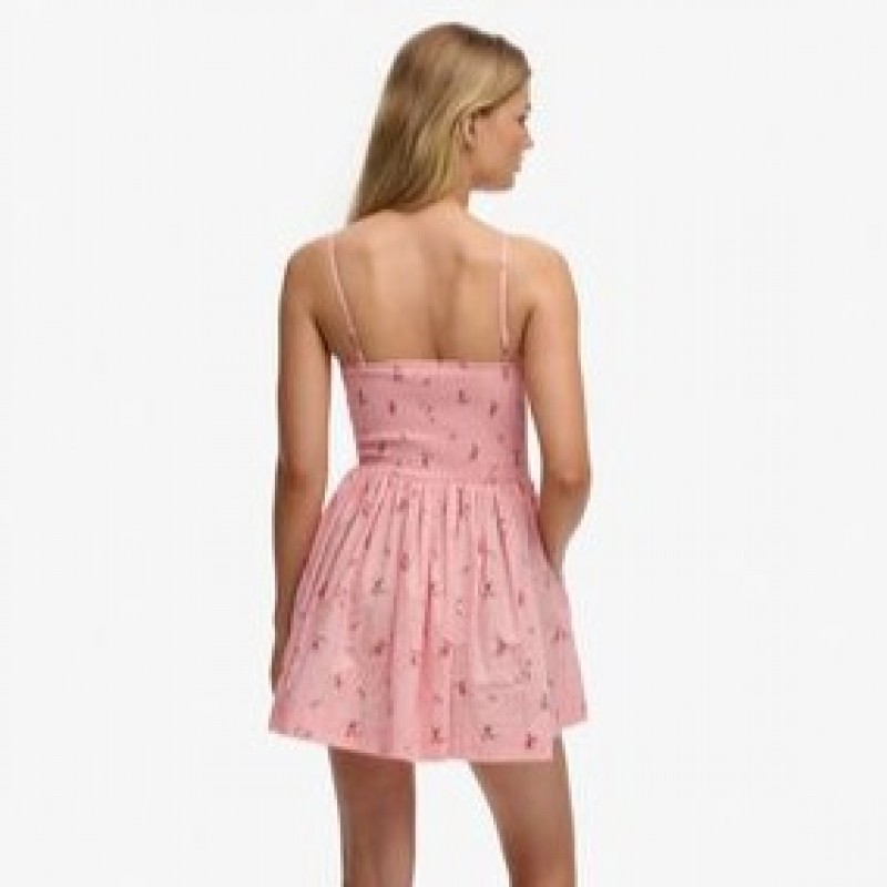 Dress mini all over print Pink Superdry