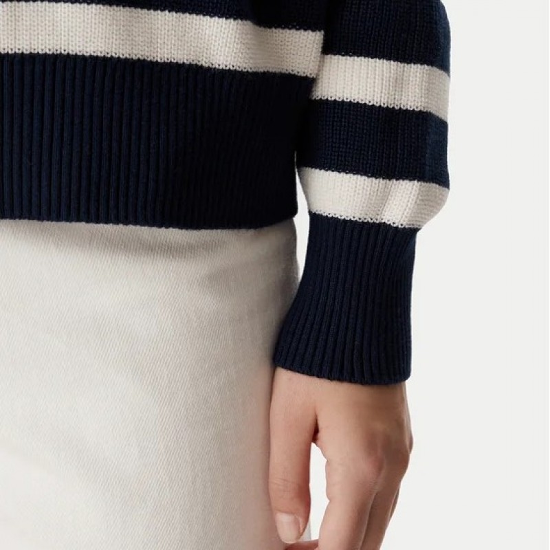 Sweater TJW STRIPE QUARTER ZIP Blue Tommy jeans