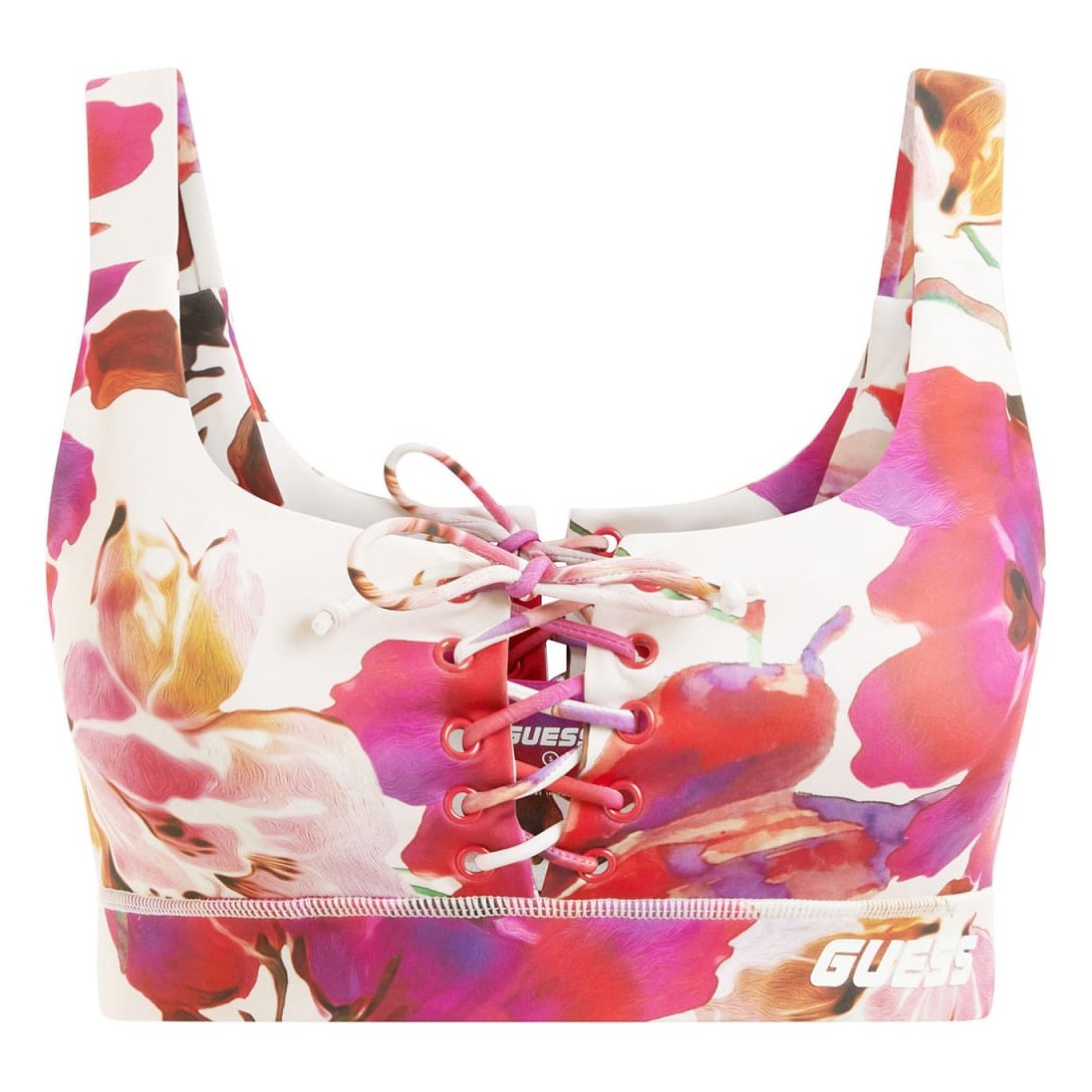 Αθλητικό τοπ Active all over floral Guess
