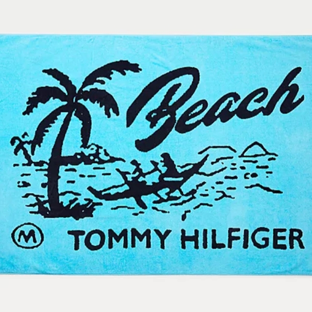 Πετσέτα παραλίας Beach Club Prep Fresh Aqua Tommy Hilfiger