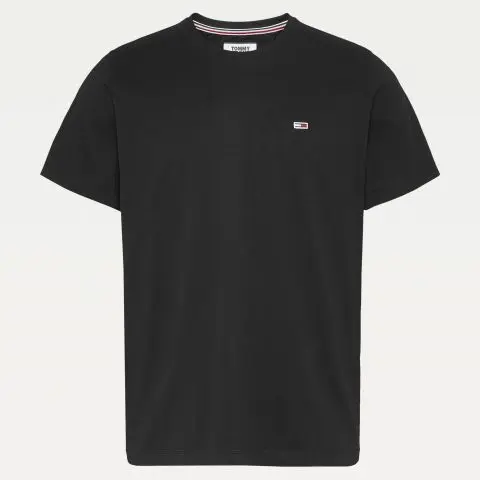 Μπλούζα με κοντό μανίκι TJM Classic Jersey C neck Black Tommy Jeans