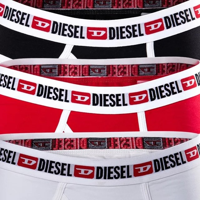 Slips Damen 3pack set UFPN OXY Black-White-Red Diesel