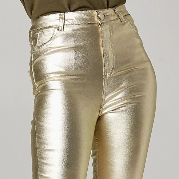 Παντελόνι Τζιν ψηλόμεσο Foil Golden Lynne