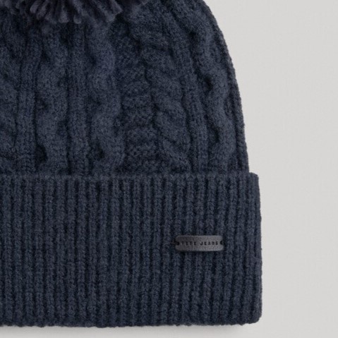 Beanie Braided Cable Knit Tallis Dulwich Pepe Jeans