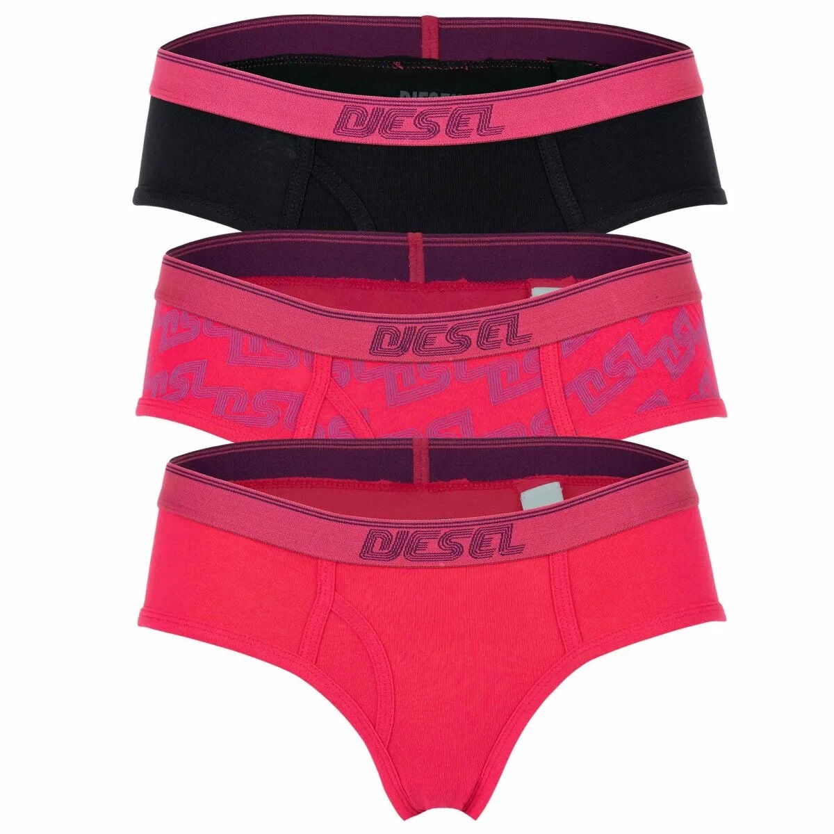 Slips Damen 3pack set UFPN OXYS Black-Fuchsia Diesel